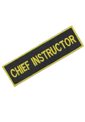 Embroidered Chief Instructor Badge