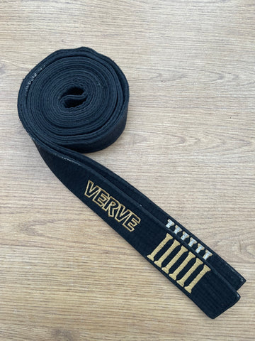 VERVE Embroidered Black Belt