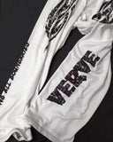 Size 1 / 140cm White and Black Antishock Uniform
