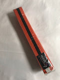Orange with Black Stripe Belts - DISCONTINUED